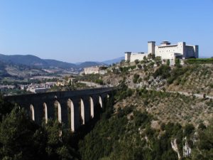 Spoleto, Il Ponte delle Torri e la Rocca Albornoziana